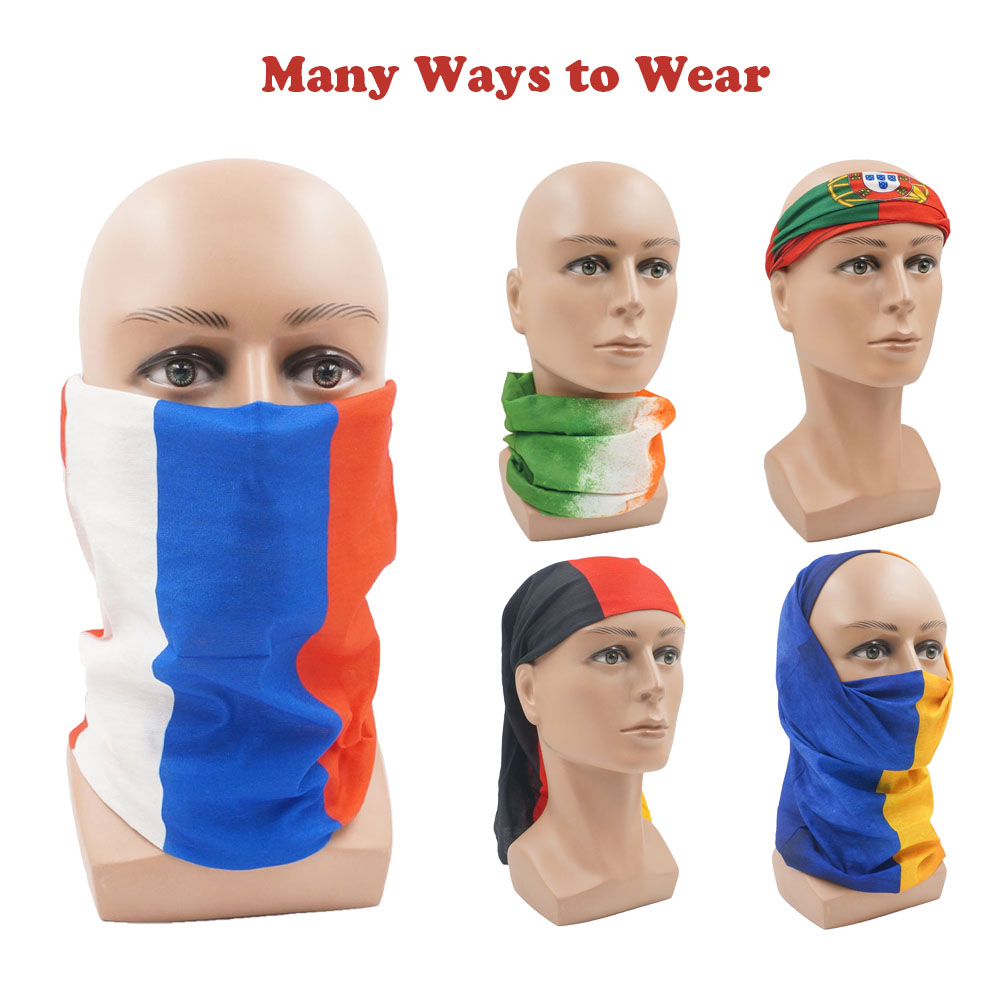 Running Gear Outdoor - البلدان الأوروبية الوجه والرقبة الجراب العلم