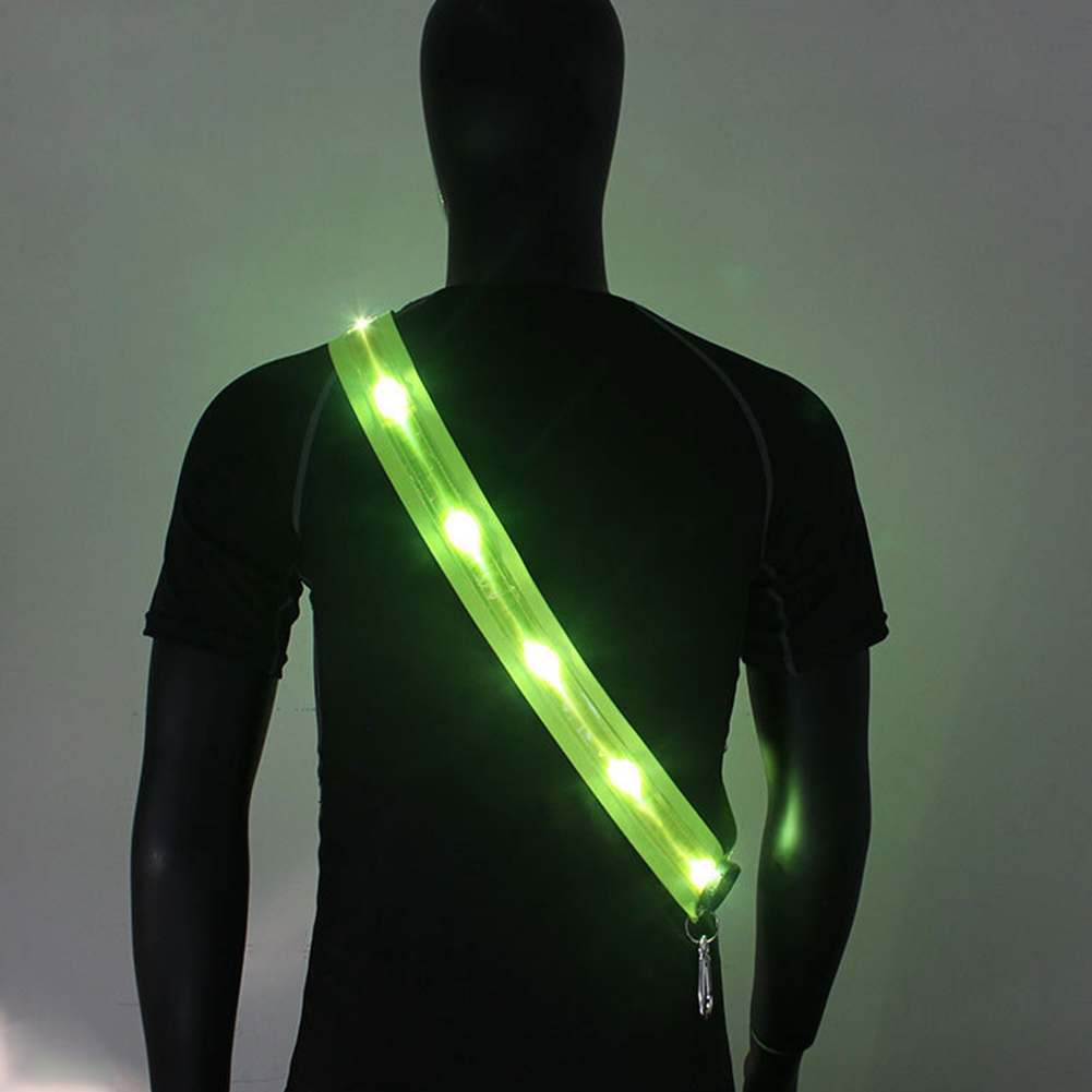 Running Gear For Night - حزام كتف LED قابل لإعادة الشحن،