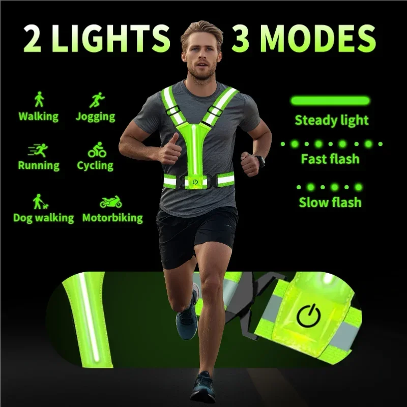 سترة عاكسة للضوء مزودة بإضاءة  - مراجعة Running Gear For Night وسعره