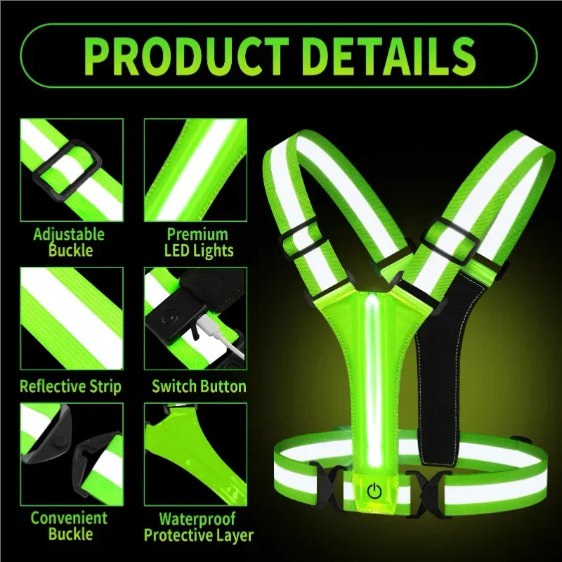 سترة عاكسة للضوء مزودة بإضاءة  - مراجعة Running Gear For Night وسعره