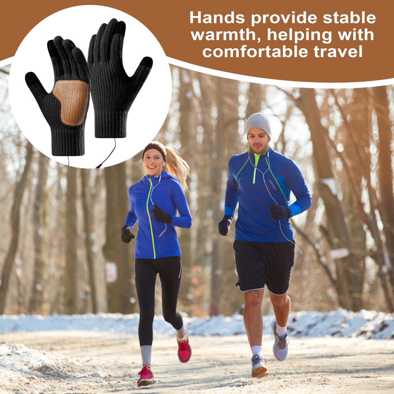 قفازات USB ساخنة مع شاشة تعمل  - مراجعة Running Gear Cold Weather وسعره