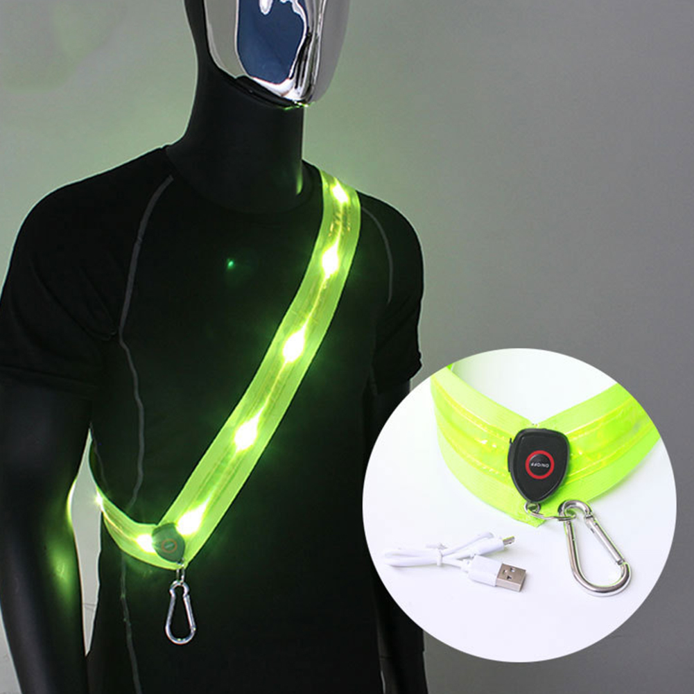 أحزمة كتف مضيئة قابلة لإعادة ا - مراجعة Running Gear For Night وسعره