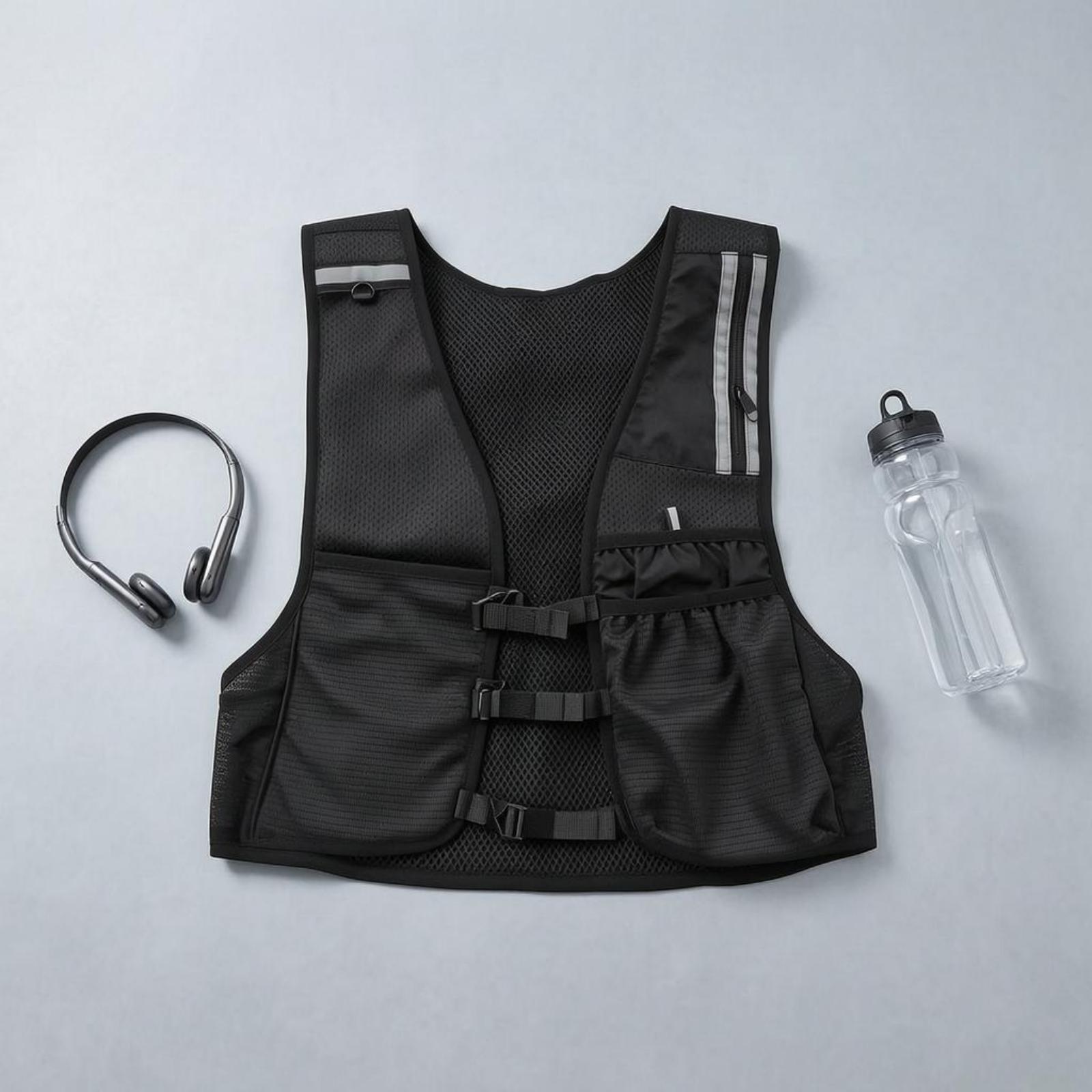 سترة جري خارجية مزودة بأحزمة ق - مراجعة Running Gear Outdoor وسعره